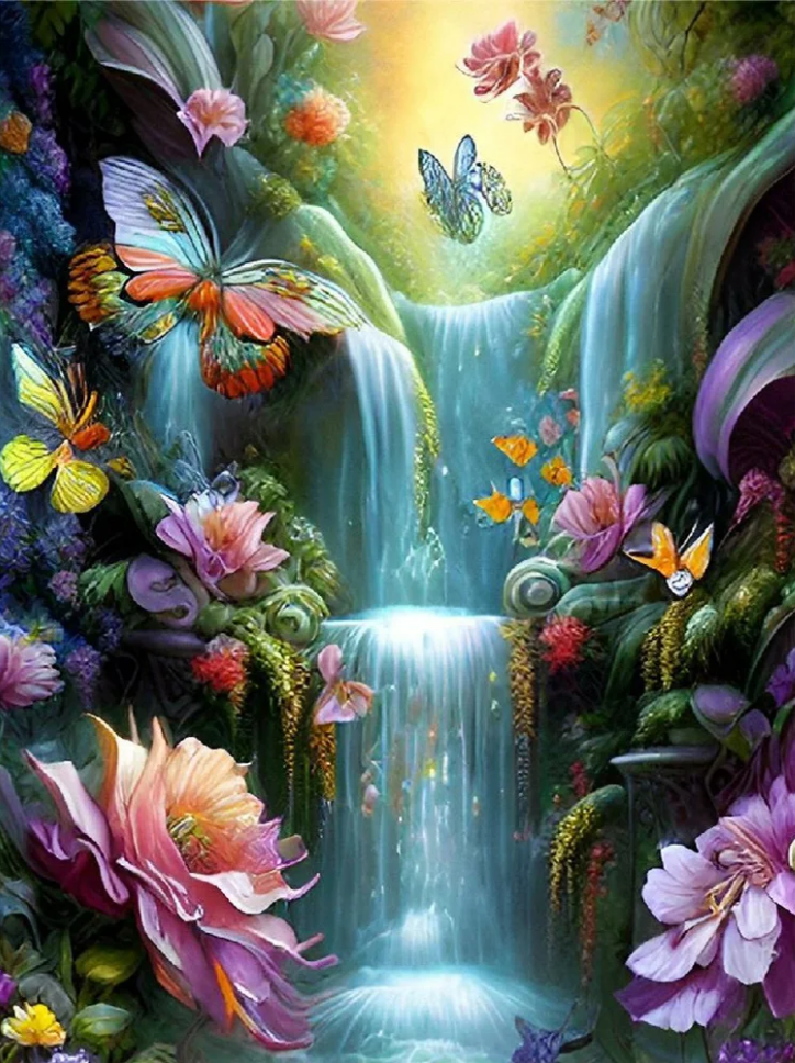 Diamond Painting- Waterfall