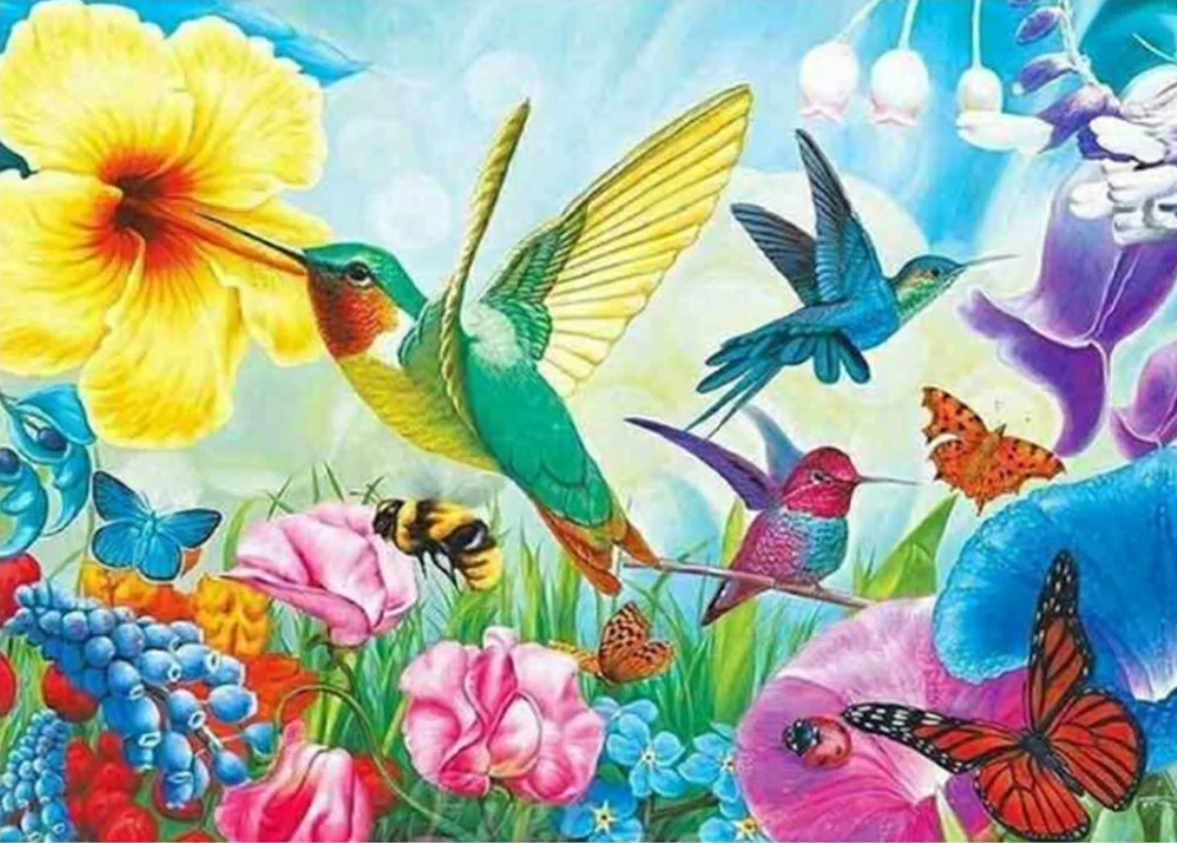 Diamond Painting - Flowers and Birds