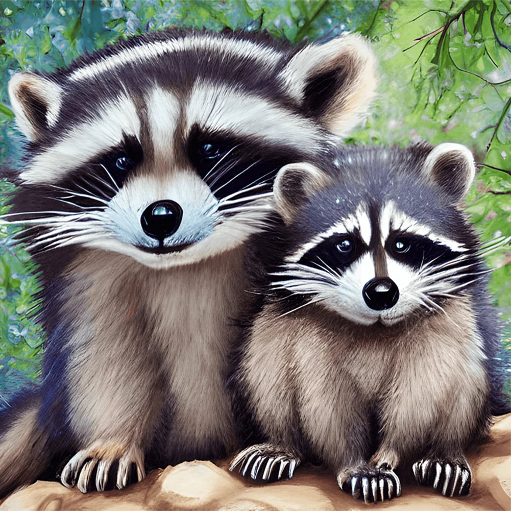 Diamond Painting -Raccoon