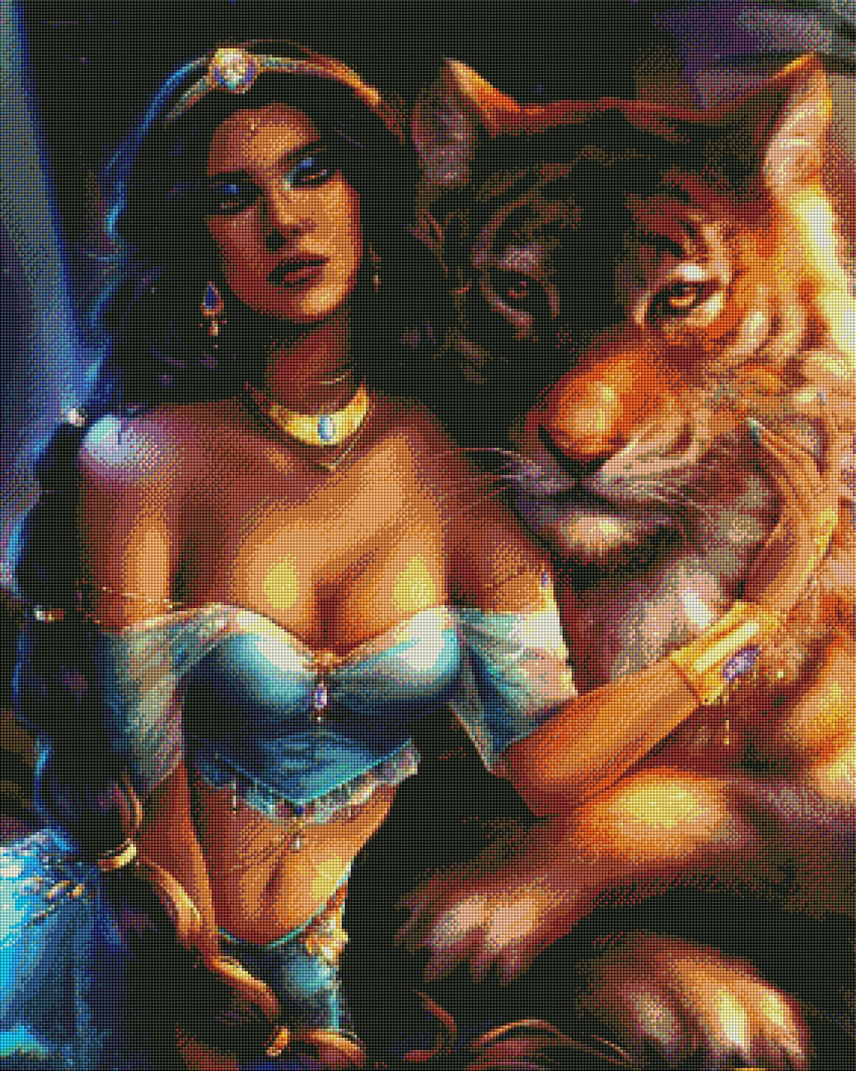 Diamond Painting -Tiger and Princess