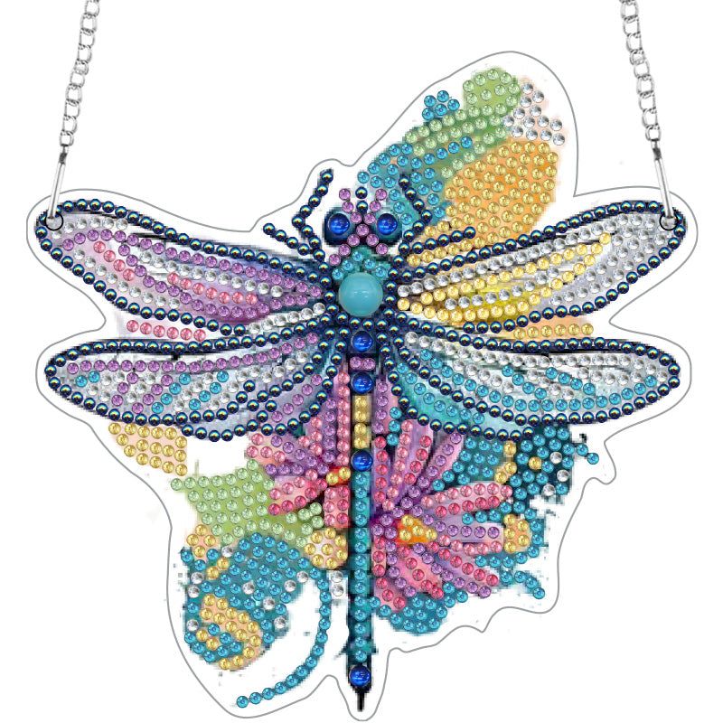 DIY Crystal Diamond Pendant | Dragonfly