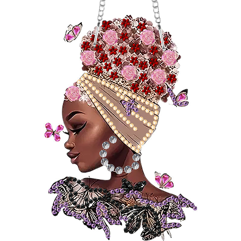 DIY Crystal Diamond Pendant | Beautiful Lady