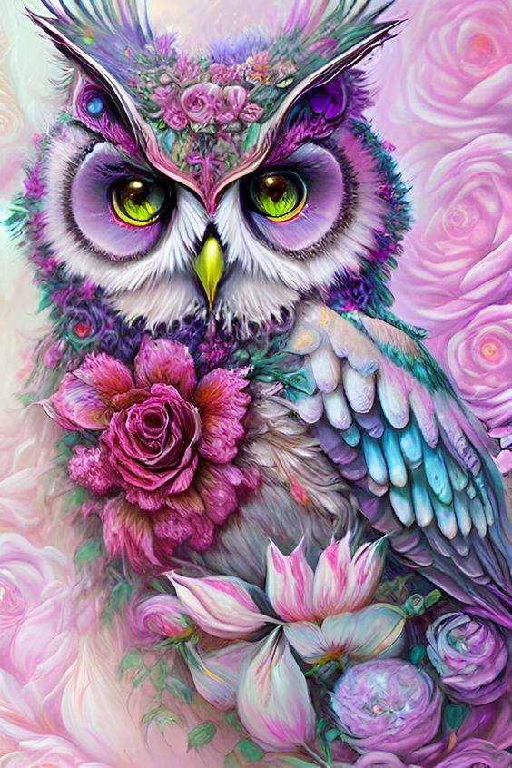 Diamond Painting -   Owl