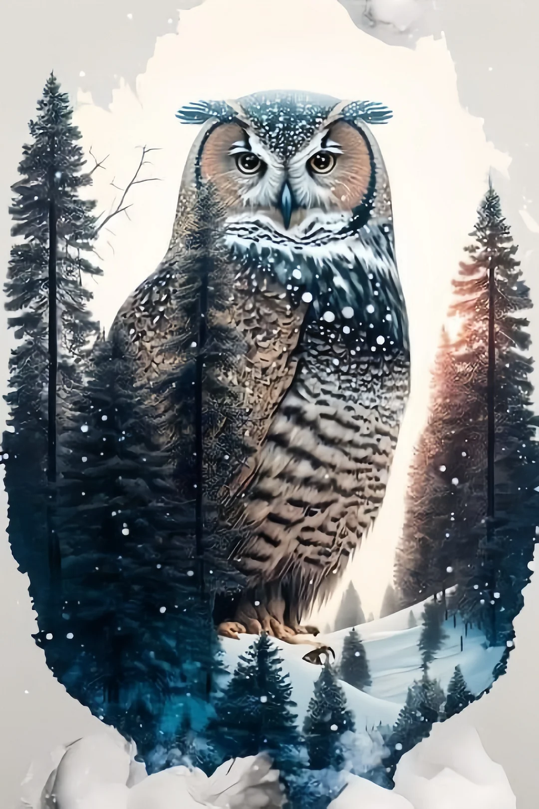 Luxury AB Velvet Diamond Painting Kit -Owl