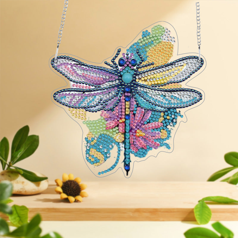 DIY Crystal Diamond Pendant | Dragonfly