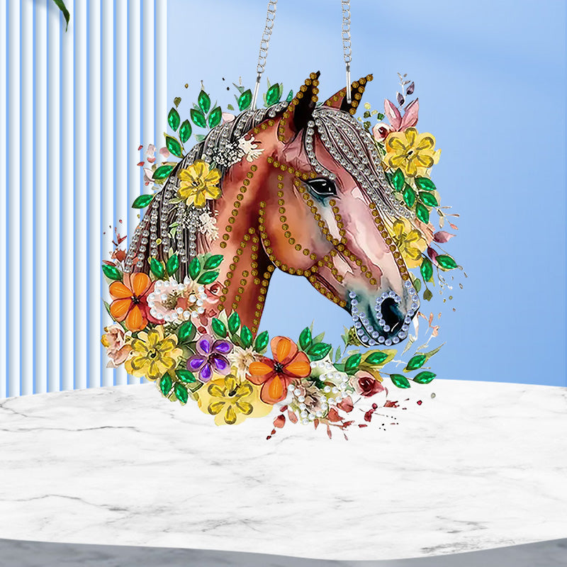 DIY Crystal Diamond Pendant | Horse