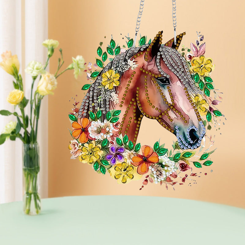 DIY Crystal Diamond Pendant | Horse