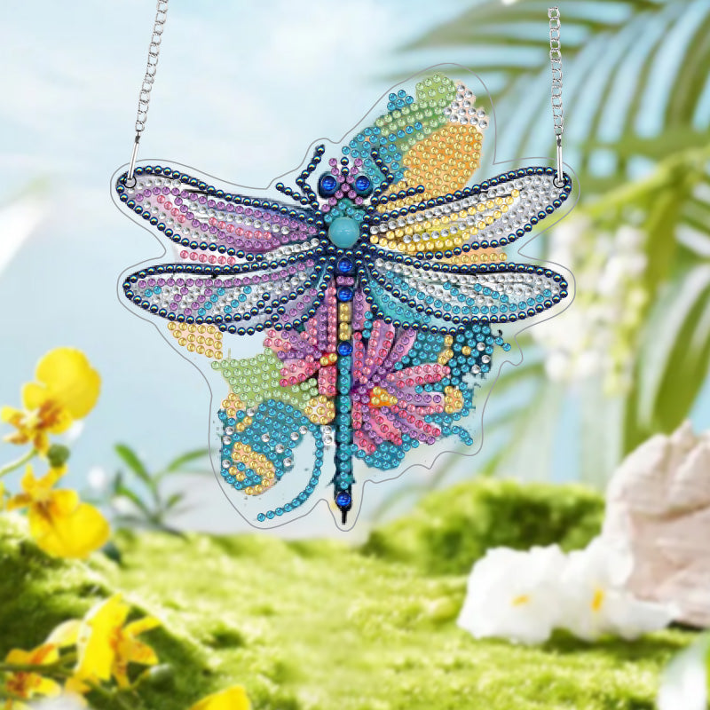 DIY Crystal Diamond Pendant | Dragonfly