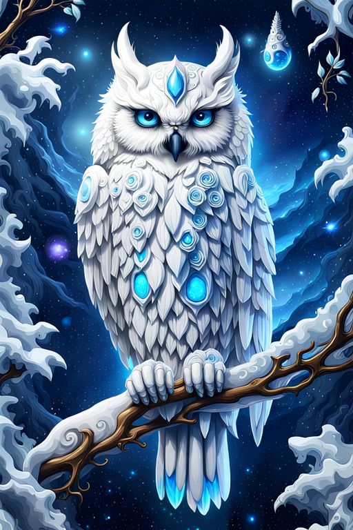 Luxury AB Velvet Diamond Painting Kit -owl