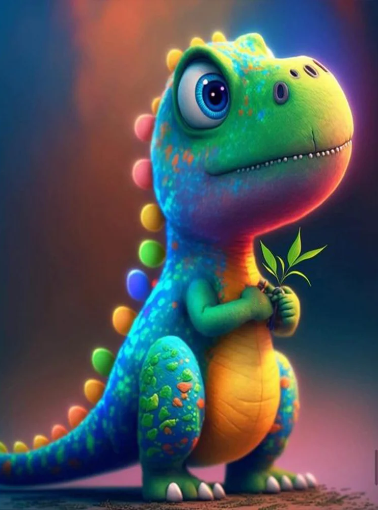 Diamond Painting- Small Dinosaur