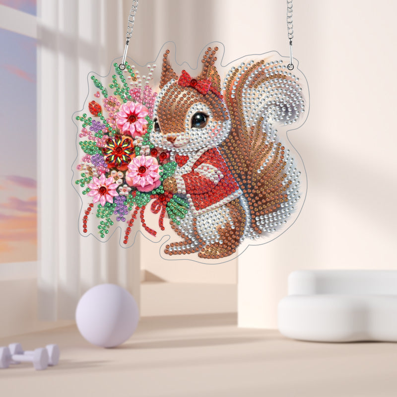 DIY Crystal Diamond Pendant | Squirrel