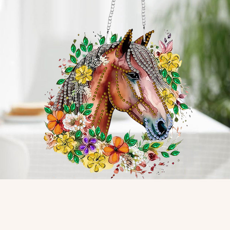 DIY Crystal Diamond Pendant | Horse