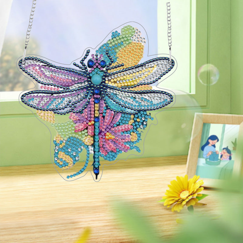 DIY Crystal Diamond Pendant | Dragonfly