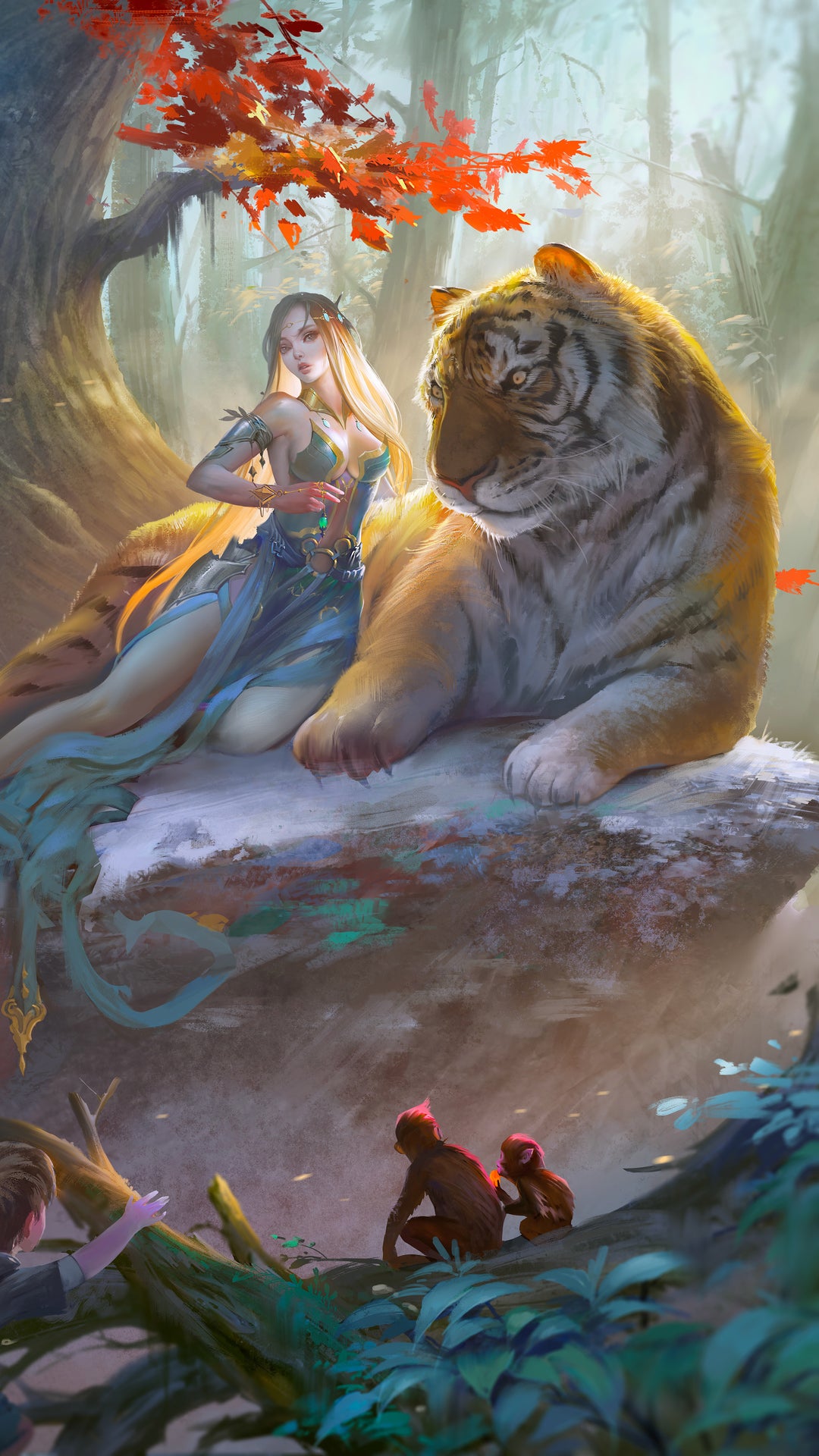 Diamond Painting - Tiger and Beauty