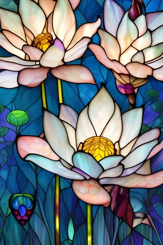 Diamond Painting - Lotus Flowers
