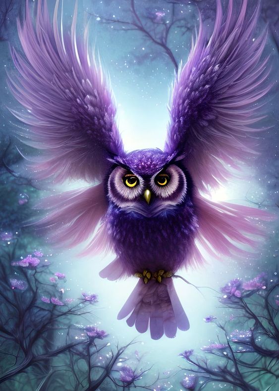 Luxury AB Velvet Diamond Painting Kit -owl