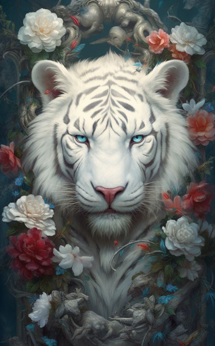 AB Diamond Painting  | White Tiger