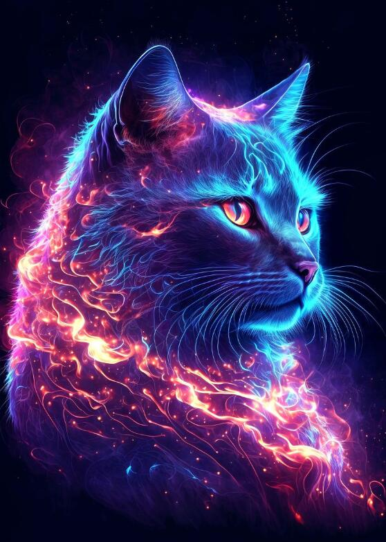 Diamond Painting- Flash cat