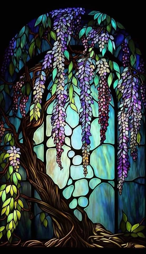 Diamond Painting - Tree with Purple Leaves