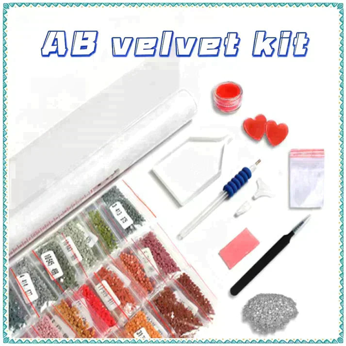 Luxury AB Velvet Diamond Painting Kit -Girl