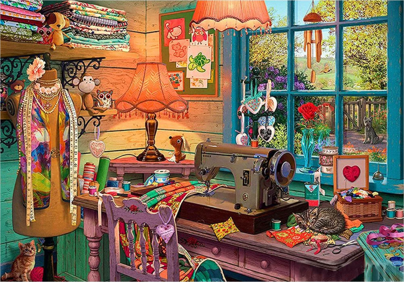 Diamond Painting - Tailor Shop