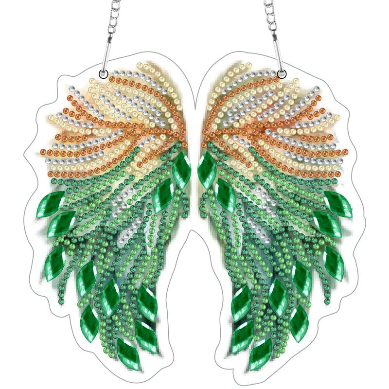 DIY Crystal Diamond Pendant | Wings