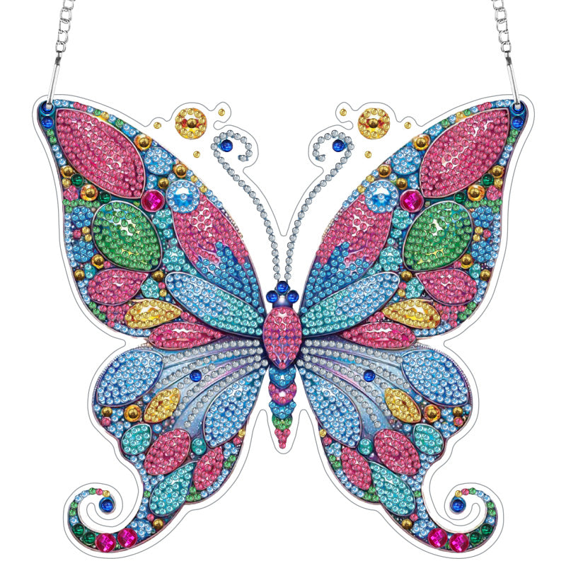 DIY Crystal Diamond Pendant | Butterfly