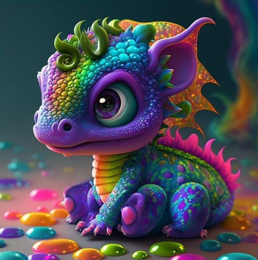 Diamond Painting - Colorful Dragon