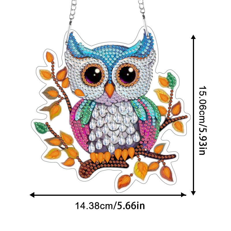 DIY Crystal Diamond Pendant | Owl