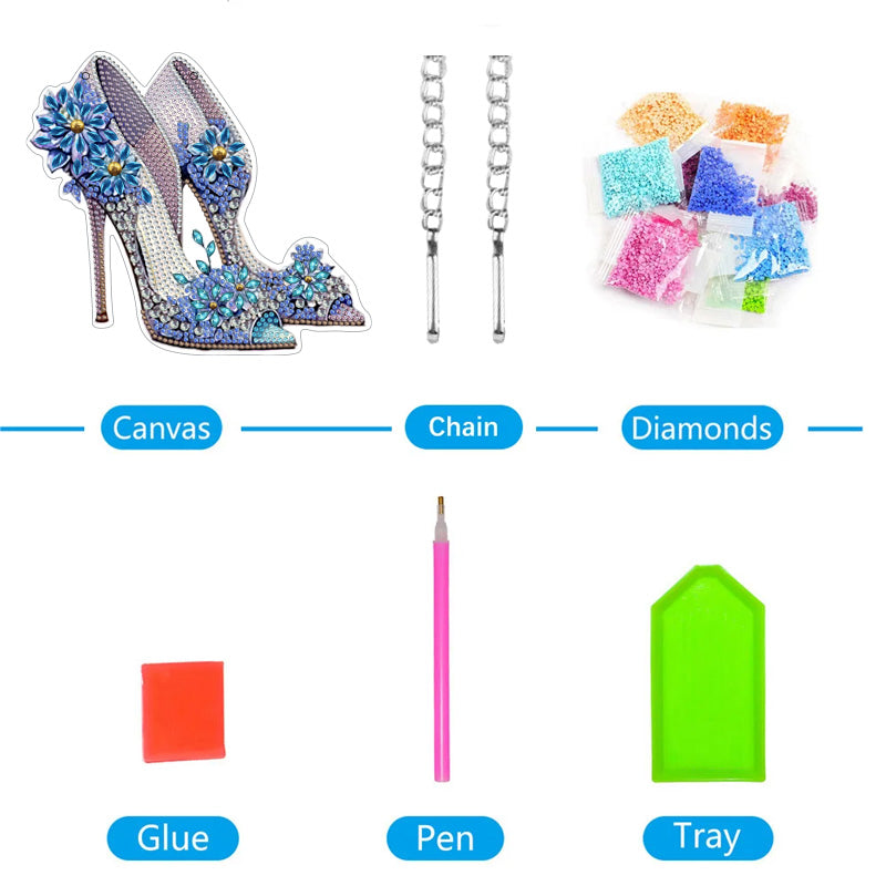 DIY Crystal Diamond Pendant | Heels