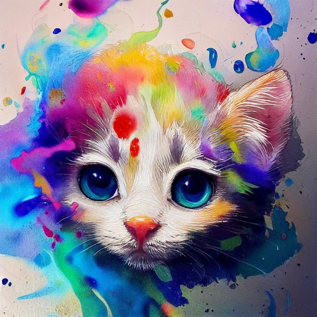 Diamond Painting - Colorful Cat
