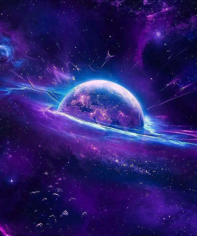 Diamond Painting - Purple Planet