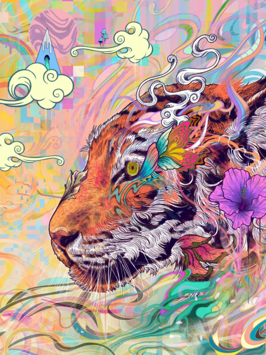 Diamond Painting - Cool Tiger