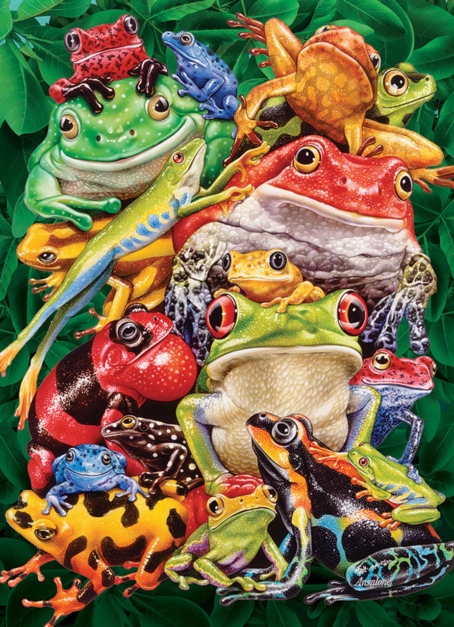 Diamond Painting - Colorful Frogs