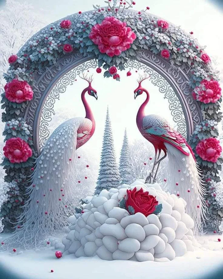 Diamond Painting - Rose Peacock