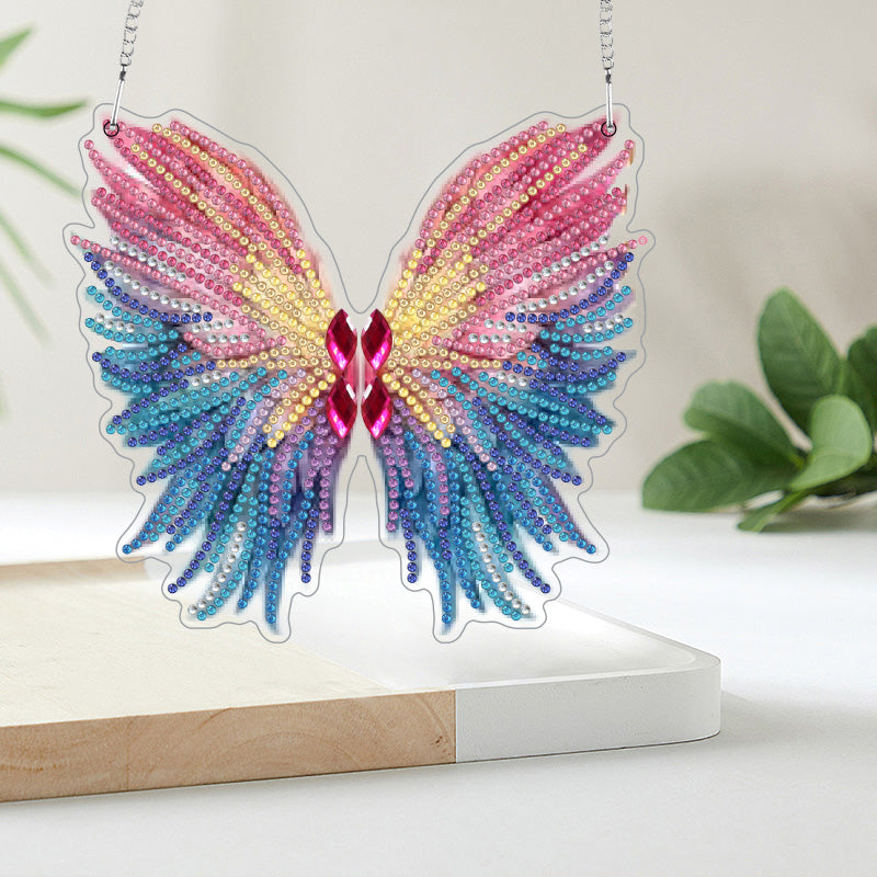 DIY Crystal Diamond Pendant | Wings