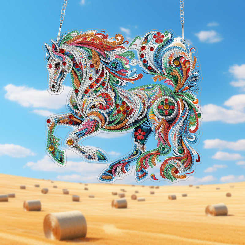DIY Crystal Diamond Pendant | Horse