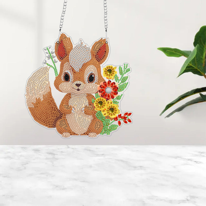 DIY Crystal Diamond Pendant | Squirrels
