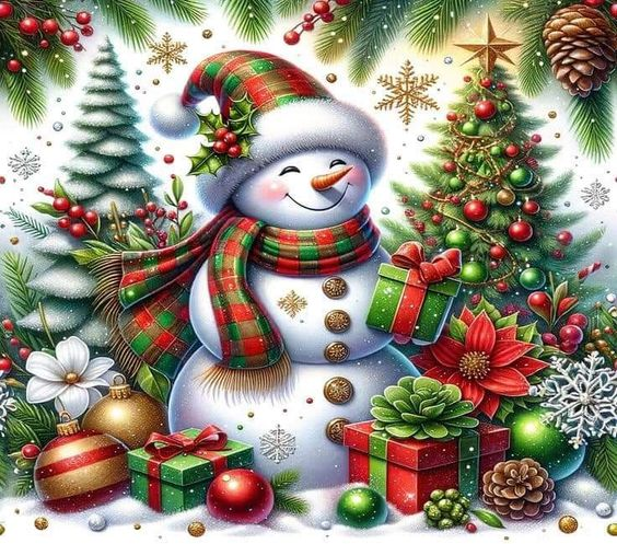 AB Diamond Painting Kit |  Snowman