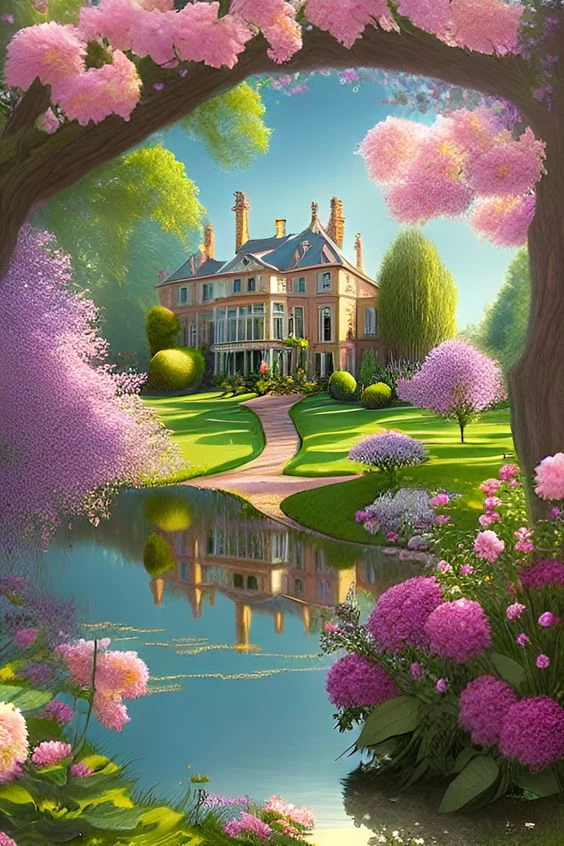Diamond Painting - Garden Castle