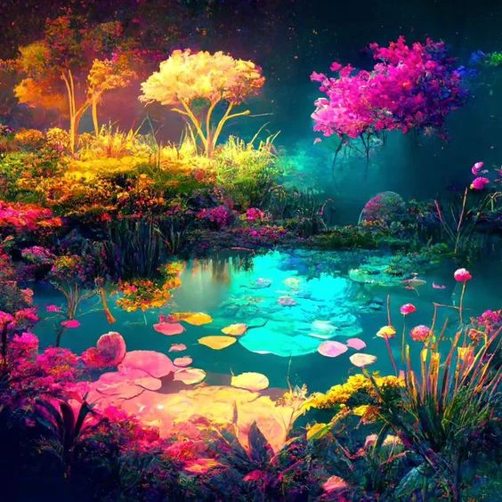 Diamond Painting - Colorful Lake