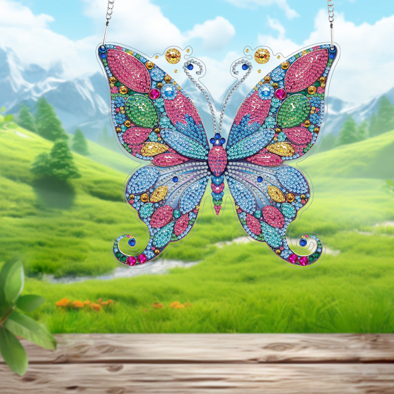 DIY Crystal Diamond Pendant | Butterfly