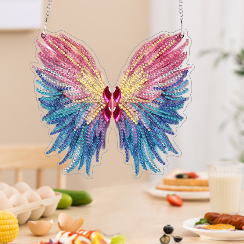 DIY Crystal Diamond Pendant | Wings