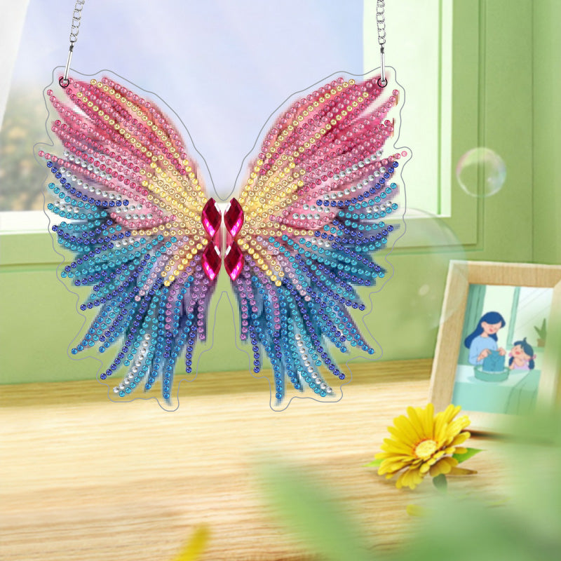 DIY Crystal Diamond Pendant | Wings