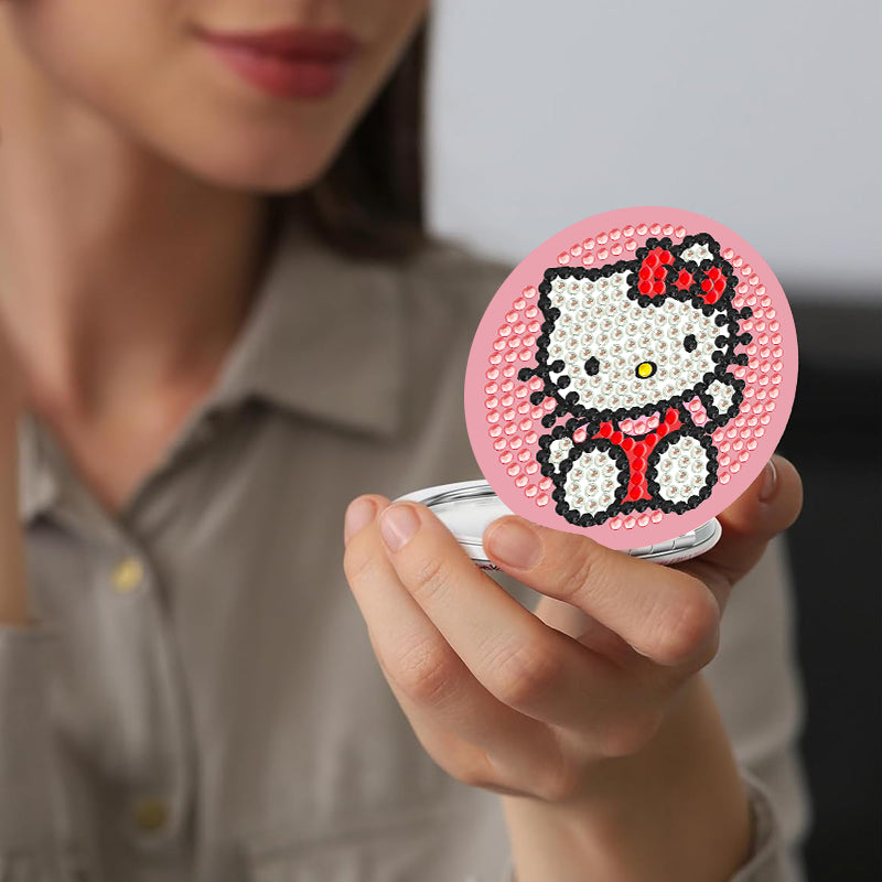 DIY Diamond Painting Creative Diamond Mini Mirror | Cartoon