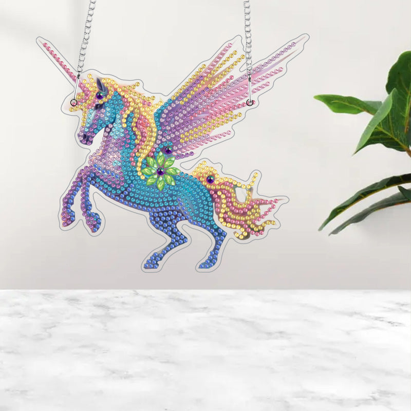 DIY Crystal Diamond Pendant | Unicorn
