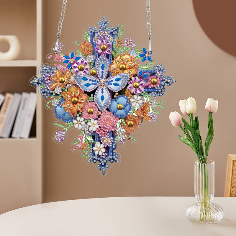 DIY Crystal Diamond Pendant | Flower Jesus