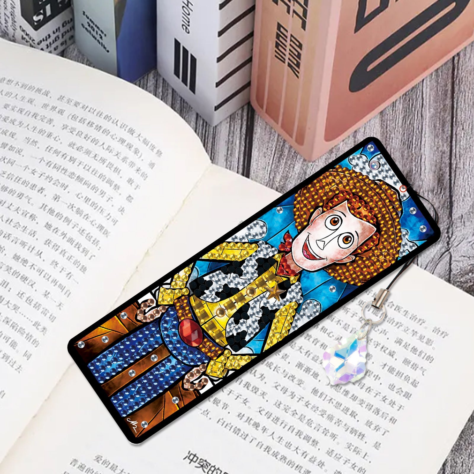 DIY  Diamond Painting Bookmark | Cowboy