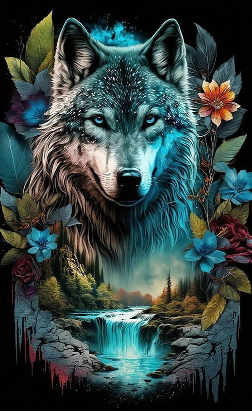 AB Diamond Painting Kit | Wolf