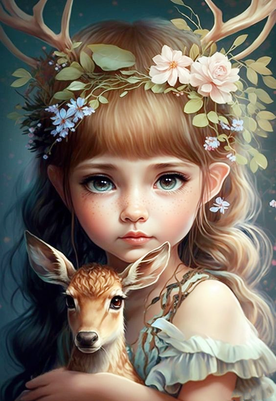 AB Diamond Painting  |  Fawn Girl